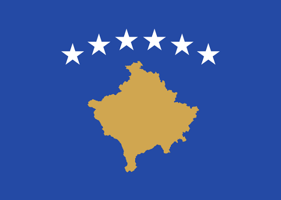 Bandeira da história do Kosovo e significativa