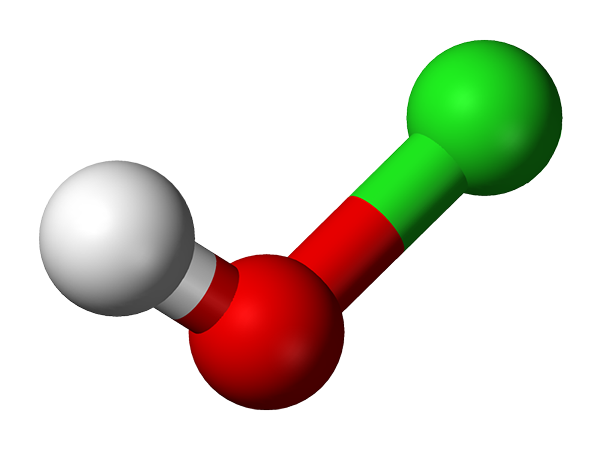 Structure de l'acide hypochlore (HCLO), propriétés, utilisations, synthèse