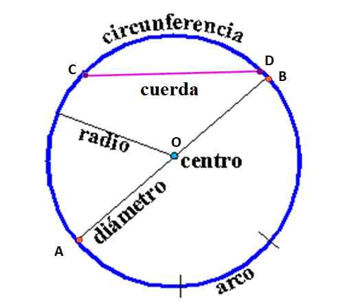 Símbolos e fórmulas de diâmetro, como retirá -lo, circunferência