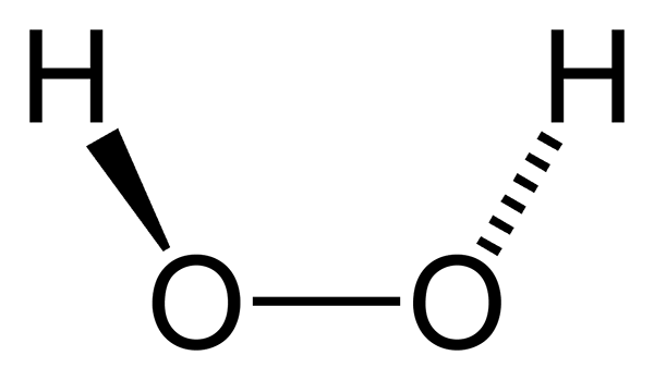 Structure du peroxyde d'hydrogène (H2O2), propriétés, utilisations, obtention