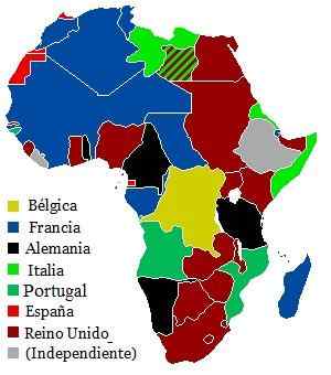Distribution des causes d'Afrique, des principaux litiges et des empires