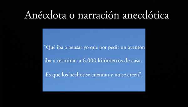 Características de anedota, peças, exemplos