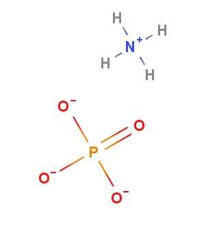 Structure du phosphate d'ammonium, propriétés, obtention, utilisations