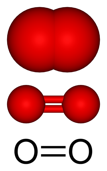 Structure moléculaire de l'oxygène, propriétés, utilisations