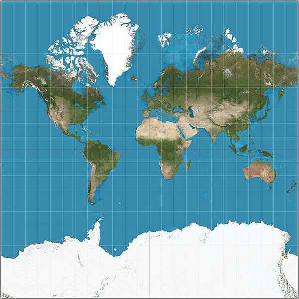 Mercator -projectiekenmerken, gebruik, voor-, nadelen