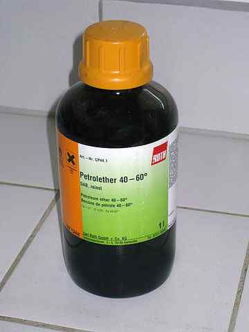 Olie- of benzine -etherformule, structuur, gebruikt