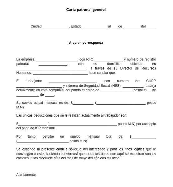 Lettre de patronage