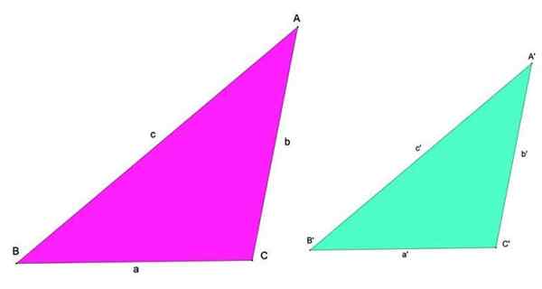 Kriterier Liknande trianglar