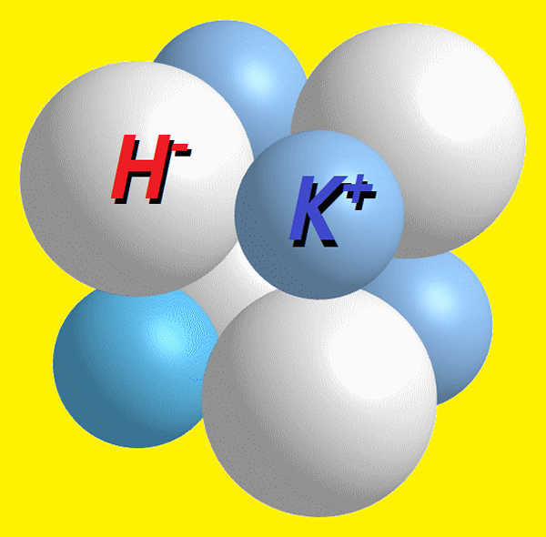 Structure de l'hydrure de potassium, formation, propriétés