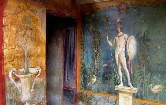 Romersk maleri, egenskaper, emner, verk, forfattere