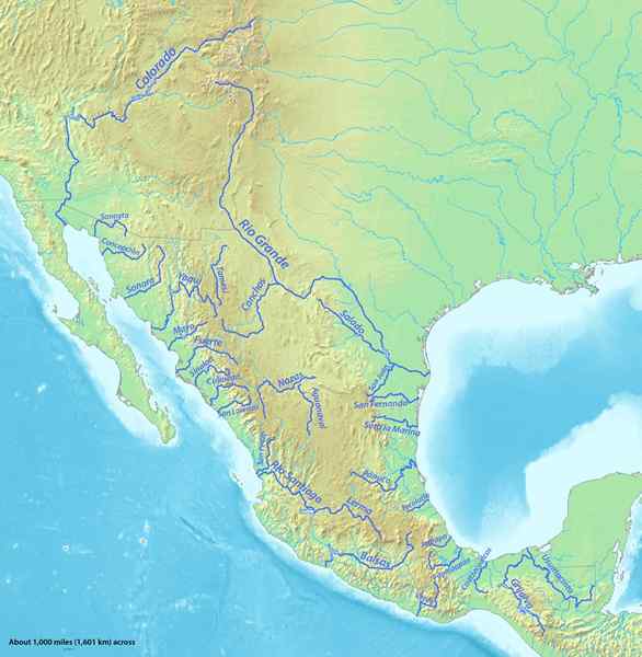 Hydrographie au Mexique