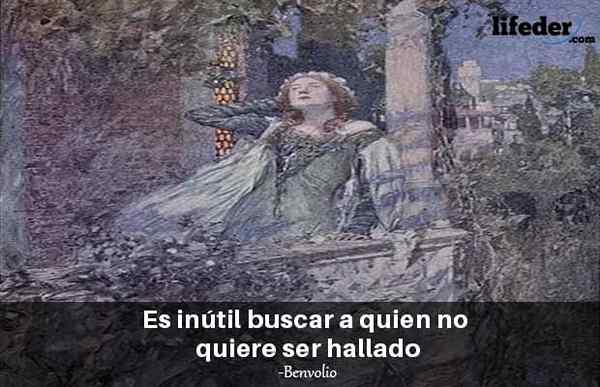 Le 75 migliori frasi di Romeo e Julieta (Shakespeare)