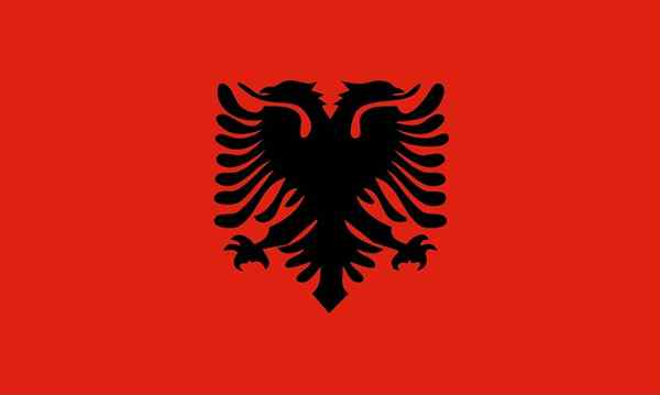 Albánska vlajka