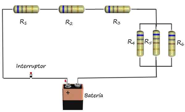 Circuito elettrico misto