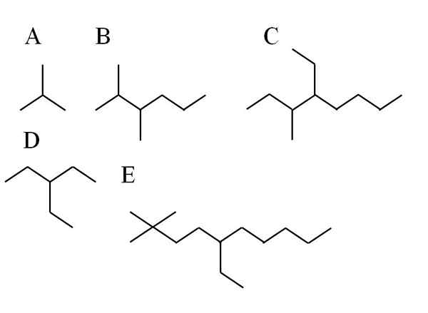 Alcanes Ramificados