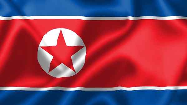 Nordkorea -Flagge