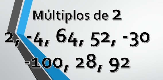 Múltiplos de 2 o que são e explicação