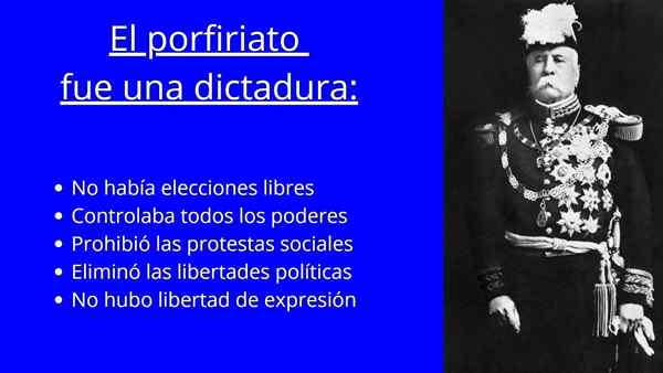 Hvorfor ble Porfiriato et diktatur?
