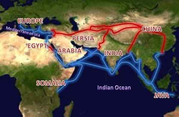 Folgen des kommerziellen Austauschs zwischen Europäern und Asiaten