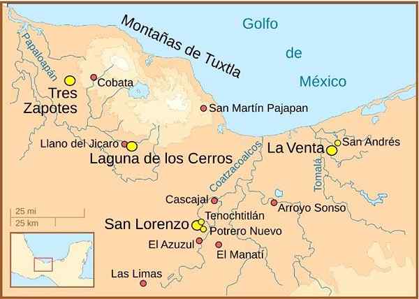 Posizione temporanea degli Olmecs